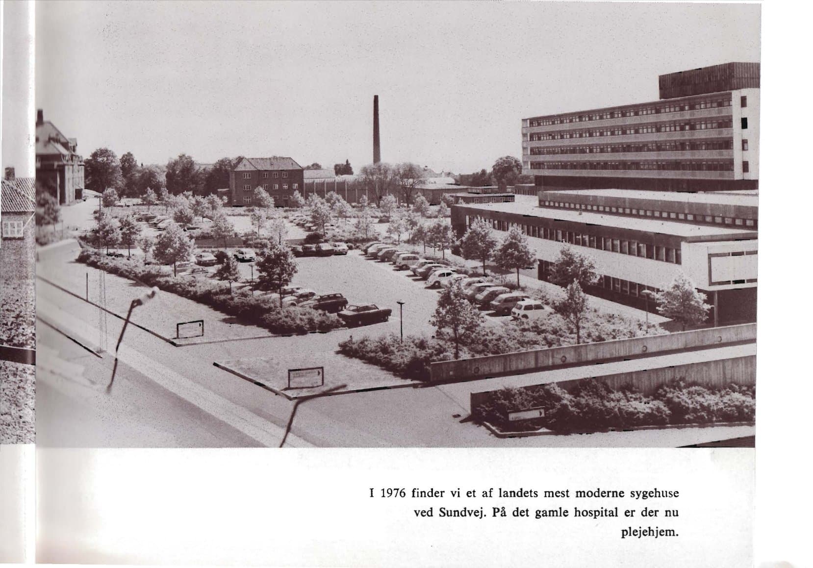 Sundvej og det nye sygehus, 1976